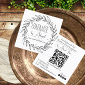 Krans Vines Handgemaakt | Handgemaakt Visitekaartj Vierkante Visitekaartje