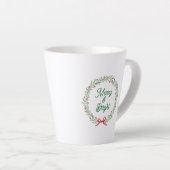 Krans voor feestdagen Merry & Bright Latte Mok (Rechterhoek)