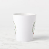 Krans voor feestdagen Merry & Bright Latte Mok (Voorkant)