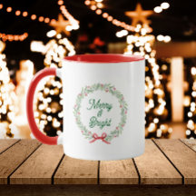 Krans voor feestdagen Merry & Bright