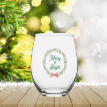 Krans voor feestdagen met Merry & Bright