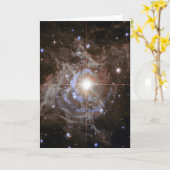 Krans voor het kosmische sterrenfeest kaart (Gele Bloem)