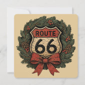 Krans voor kerst op de oude Route 66 (Voorkant)