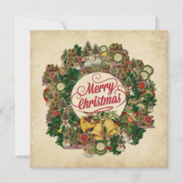 Krans voor Kerstmis (Prettig Kerstfeest) Kaart