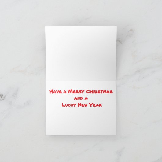 Krans voor vakantie in de winter feestdagen kaart (Binnen)