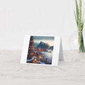 Krans voor vakantie in de winter feestdagen kaart (Achterkant)