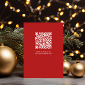 Krans Waterverf QR Code Corporate Christmas Feestdagenkaart