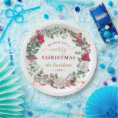 Krans Wij Wensen U Een Prettig Kerstfeest Papieren Bordje (Feest)