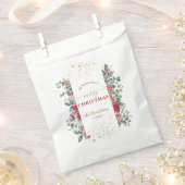 Krans Wij wensen u een vrolijk kerstfeest Bedankzakje (Geknipt)