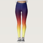 Kransappel Schaduw Ombre Tie Dye Leggings (Voorkant)