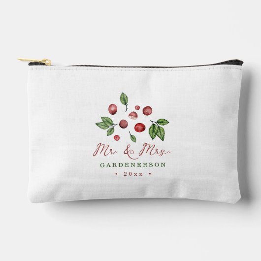 Kransbes Winter Bruiloft Datum Etui (Voorkant)