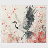 Kransbloesem Inktwassing (2) Cadeaupapier (Vlak)