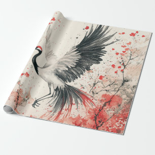 Kransbloesem Inktwassing (2) Cadeaupapier