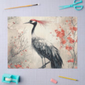 Kransbloesem Inktwassing Kraanvogel (1) Tissuepapier (Craft)