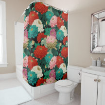 Kranschrysanthemum Bloemen Vintage Bloempatroon