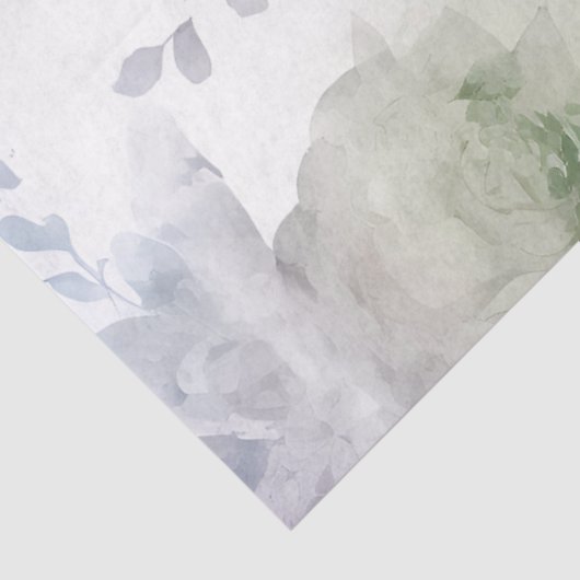 Kransdelicate Pastel Bloemige Pioenrozen Tissuepapier (Detail)