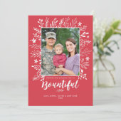 Kranselijke kerstvakantie plat kaart (Staand voorkant)