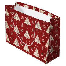 Kransen en gouden Kerstcadeautas