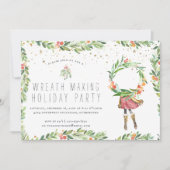 Kransen Maken | Uitnodiging voor Kerstfeest (Voorkant)
