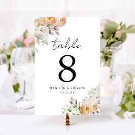 Kransen met tere voorjaarsbloemen Bruiloft Kaart