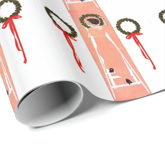 Kransen ophangen cadeaupapier (Rol Hoek)
