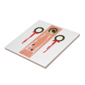 Kransen ophangen tegeltje (Zijkant)