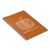 Kransje Pompoen Herfst Kladblok Notitieboek (Rechterzijde)