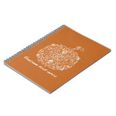 Kransje Pompoen Herfst Kladblok Notitieboek (Linkerzijde)