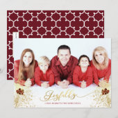 Kranskaart met witte enveloppen inbegrepen feestdagenkaart (Voorkant / Achterkant)