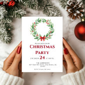 Kranslint Vakantie Kerstdiner Kaart