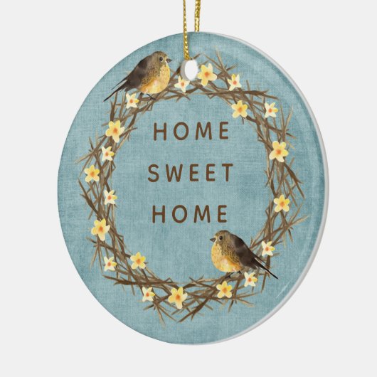Kransornament voor het landhuis keramisch ornament (Links)