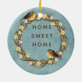Kransornament voor het landhuis keramisch ornament (Achterkant)