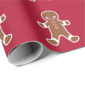 Kranspapier met peperkoekjes cadeaupapier (Rol Hoek)