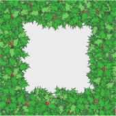 Kransrand van hulst donkergroen en rood sticker (Voorkant)