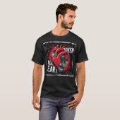 Kransslagader open hartchirurgie overlevende t-shirt (Voorkant volledig)