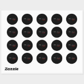 Kransslagader open hartziekten operatie HE Ronde Sticker (Vel)