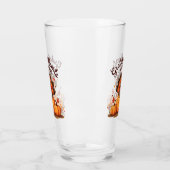 Kransvogels voor Thanksgiving Glas (Links)