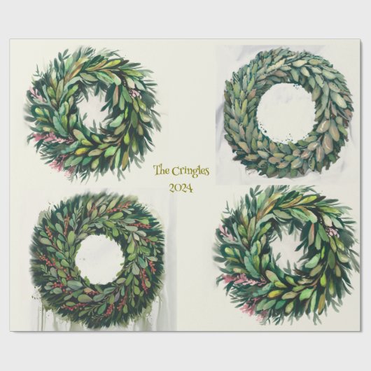 kranswikkelpapier cadeaupapier (Vlak)