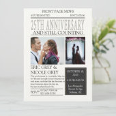 Krant 25e Jubileum Kaart (Staand voorkant)