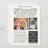 Krant 60-jarig jubileumfeest kaart (Voorkant)
