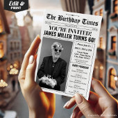 Krant 60e Verjaardagsfeest Uitnodiging & Programma