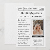 Krant 90ste verjaardag Funny Magazine Hoesje Foto Kaart (Voorkant / Achterkant)