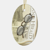  krant Aangepersonaliseerde versiering Keramisch Ornament (Links)