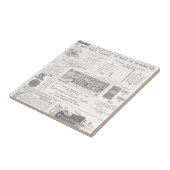  krant AD Tegeltje (Zijkant)