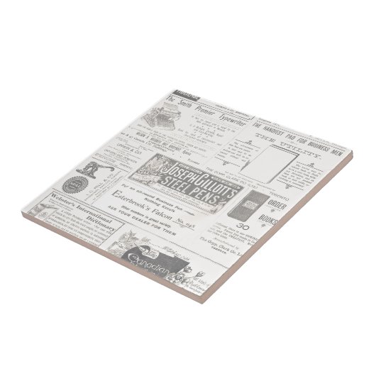  krant AD Tegeltje (Zijkant)