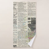  krant adverteren badhanddoek (Badhanddoek)