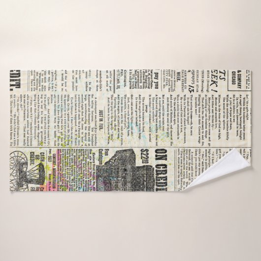  krant adverteren badhanddoek (Badhanddoek)