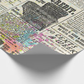  krant adverteren cadeaupapier (Hoek)