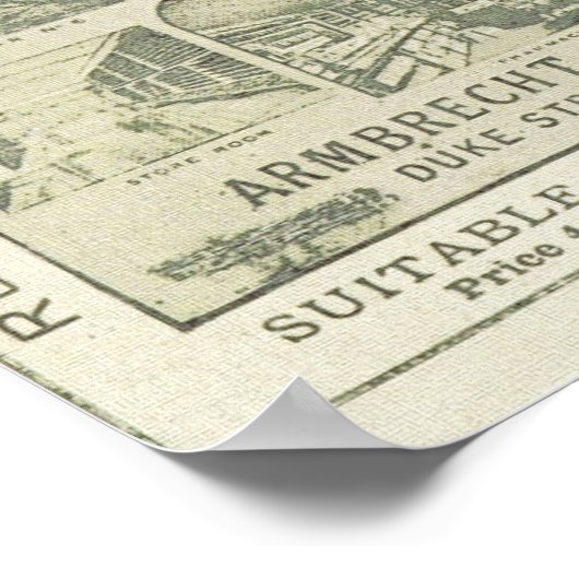  krant Adverteren Kitchen Poster (Hoek)