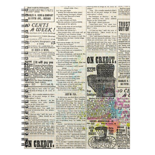  krant adverteren notitieboek (Voorkant)